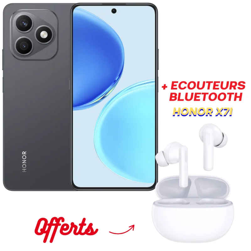 SMARTPHONE HONOR X8D 4G / 16Go / 256G / Gris + Écouteurs Bluetooth Honor X7I Offerts - variant HONOR-X8D-8-256G-BK - photo 1