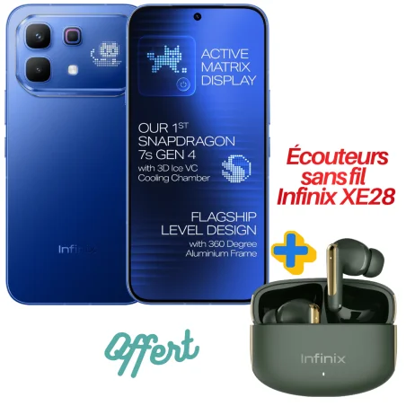 Smartphone Infinix Note 60 Pro 5G / 24 Go / 256 Go / Bleu + Écouteurs sans fil Infinix XE28 offerts - photo 7