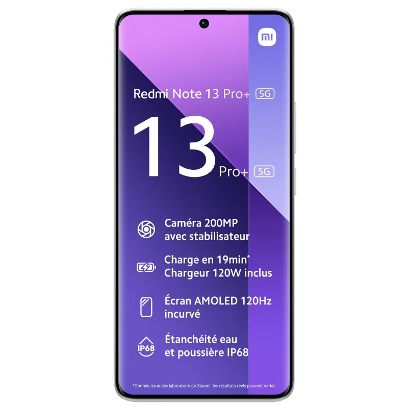 Smartphone XIAOMI Redmi Note 13 PRO + 5G/ 12GO /512GO / WHITE + Ecouteurs Bluetooth Redmi buds 6 pla
