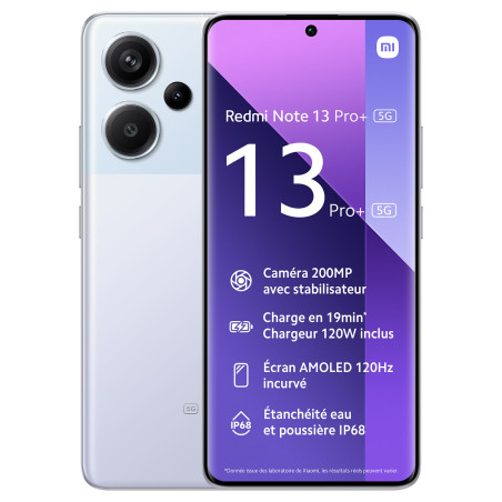 Smartphone XIAOMI Redmi Note 13 PRO+ 5G/ 12GO /512GO / Violet + Ecouteurs Bluetooth Redmi buds 6 play Offerts - Xiaomi - photo 8