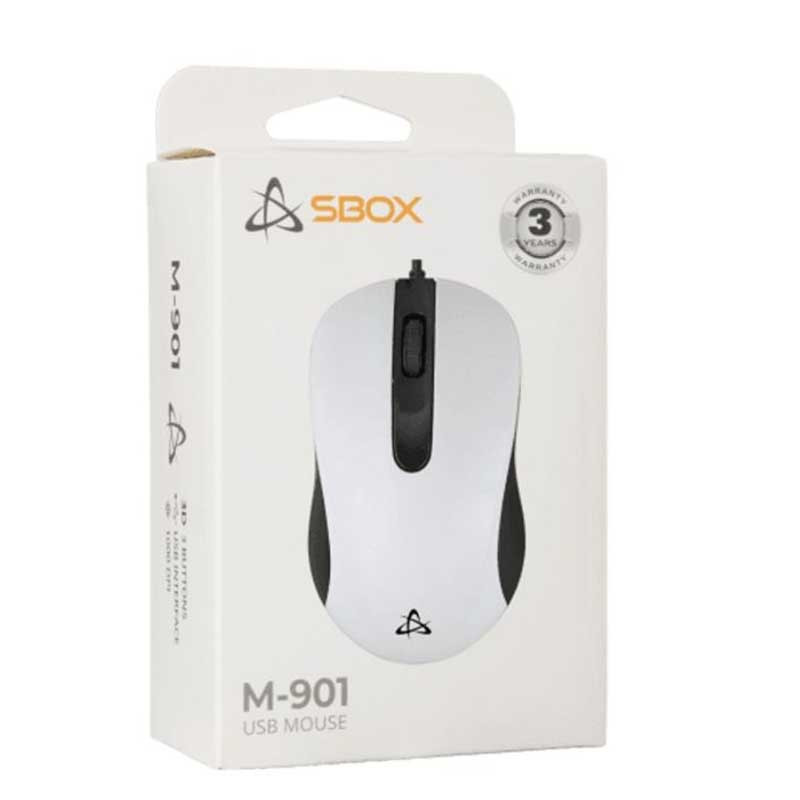 Souris Filaire Optique SBOX M-901 / Blanc - photo 3