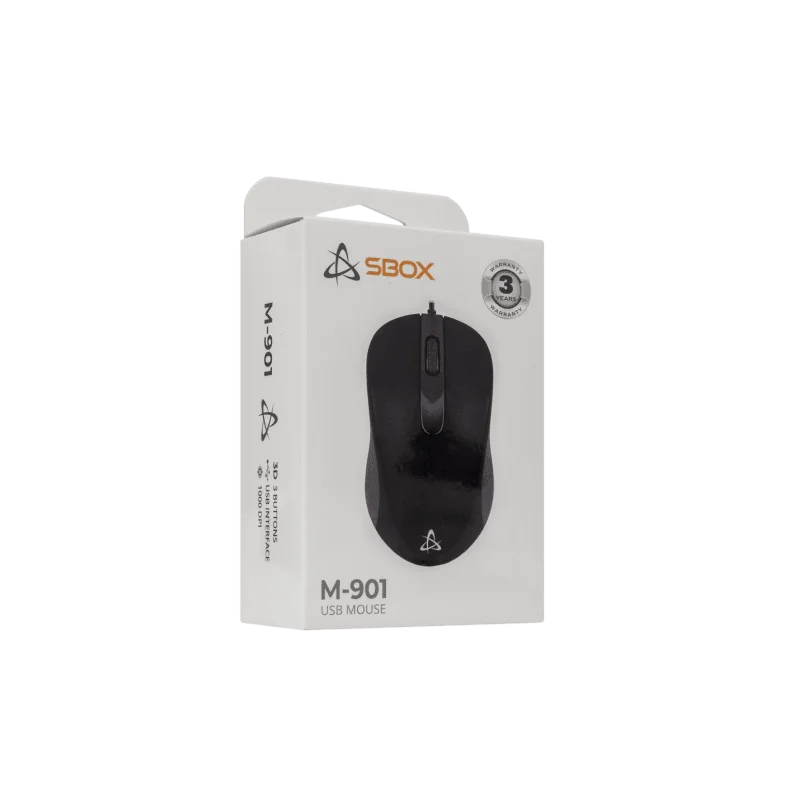 SOURIS Filaire OPTIQUE SBOX NOIR - photo 3