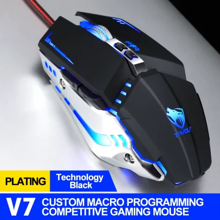 Souris Gaming T-WOLF V7 - Noir - photo 3