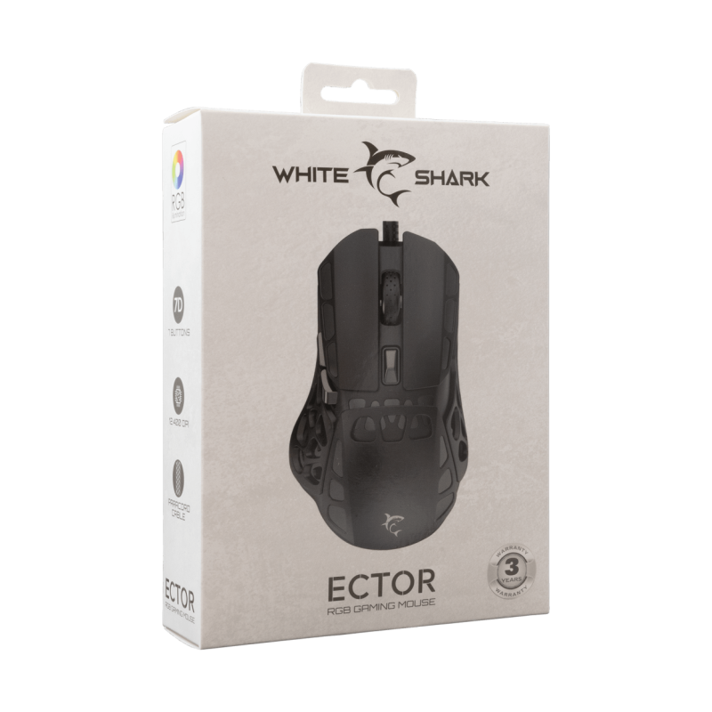 Souris Gaming White Shark  GM-5016 / 12 400 DPI /  Noir - photo 6