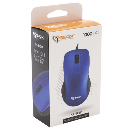 Souris optique 3D SBOX M-958 / Bleu - photo 11