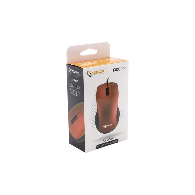 Souris optique 3D SBOX M-958R / Rouge - photo 4