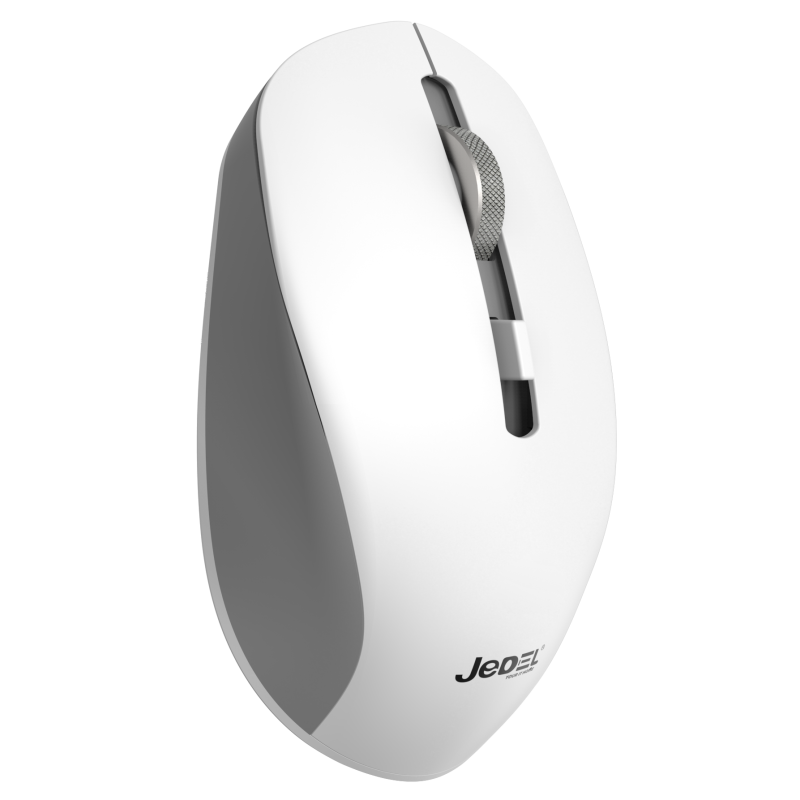 Souris sans fil BLUETOOTH JeDEL RECHARGEABLE+SILENT 4D /1600DPI WD156 / Gris - variant WD156-WH - photo 1