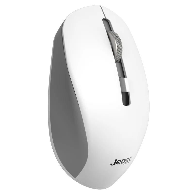 Souris sans fil BLUETOOTH JeDEL RECHARGEABLE+SILENT 4D /1600DPI WD156 / Gris - variant WD156-WH - photo 1