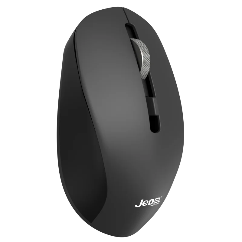 Souris sans fil BLUETOOTH JeDEL RECHARGEABLE+SILENT 4D /1600DPI WD156 / Gris - photo 1
