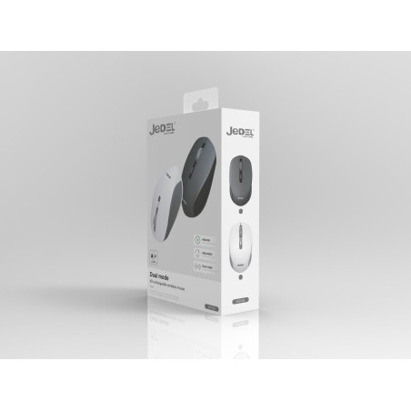 Souris sans fil BLUETOOTH JeDEL RECHARGEABLE+SILENT 4D /1600DPI WD156 / Gris - photo 11