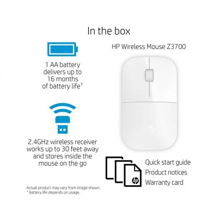 Souris sans fil HP Z3700 / Bleu - variant V0L80AA - photo 15