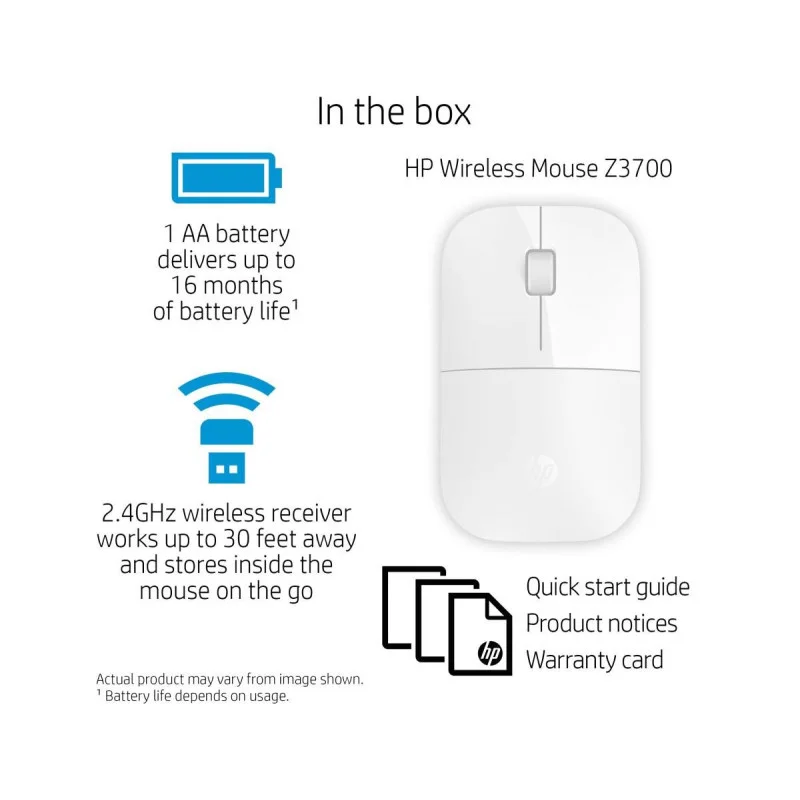 Souris sans fil HP Z3700 / Bleu - variant V0L80AA - photo 5