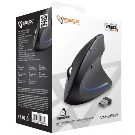 Souris sans fil Professionnelle Verticale Sbox VM-065W - photo 7