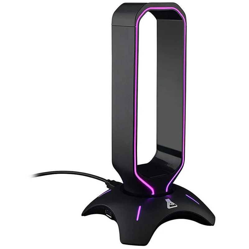 SUPPORT CASQUE G-LAB RGB 2USB UB / BLACK - photo 1