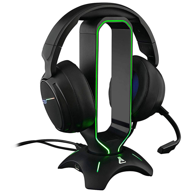 SUPPORT CASQUE G-LAB RGB 2USB UB / BLACK - photo 2