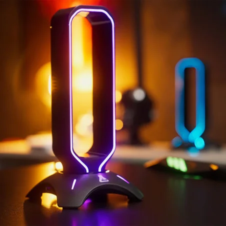 SUPPORT CASQUE G-LAB RGB 2USB UB / BLACK - photo 12