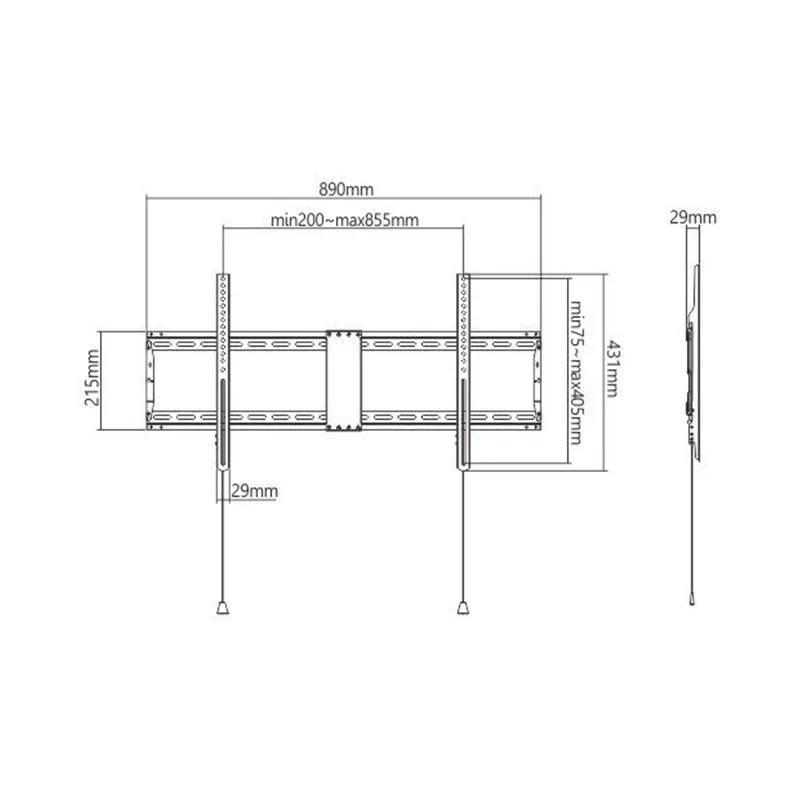 Support mural GEMBIRD d'écran 37”-70” - variant WM-90F-01 - photo 2