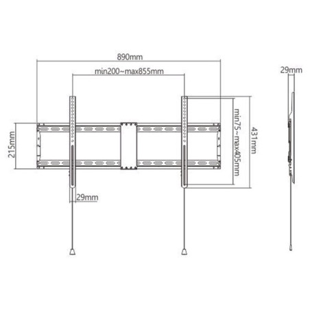 Support mural GEMBIRD d'écran 37”-70” - variant WM-90F-01 - photo 7