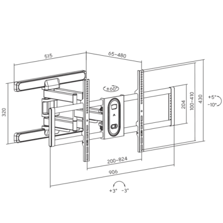 Support Mural SBOX PLB-8148 (43-100/60KG) - photo 11