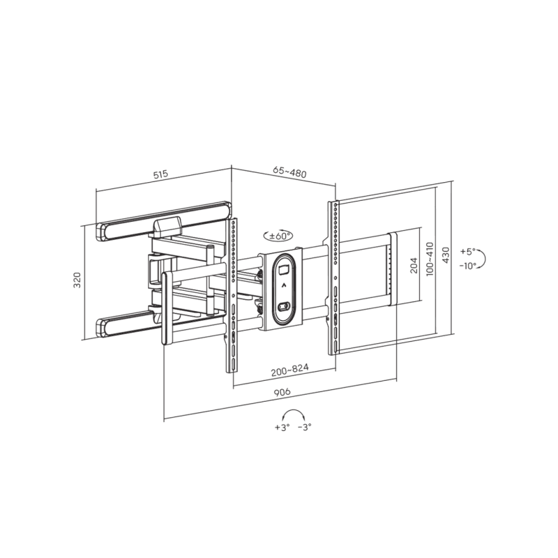 Support Mural SBOX PLB-8148 (43-100/60KG) - photo 4
