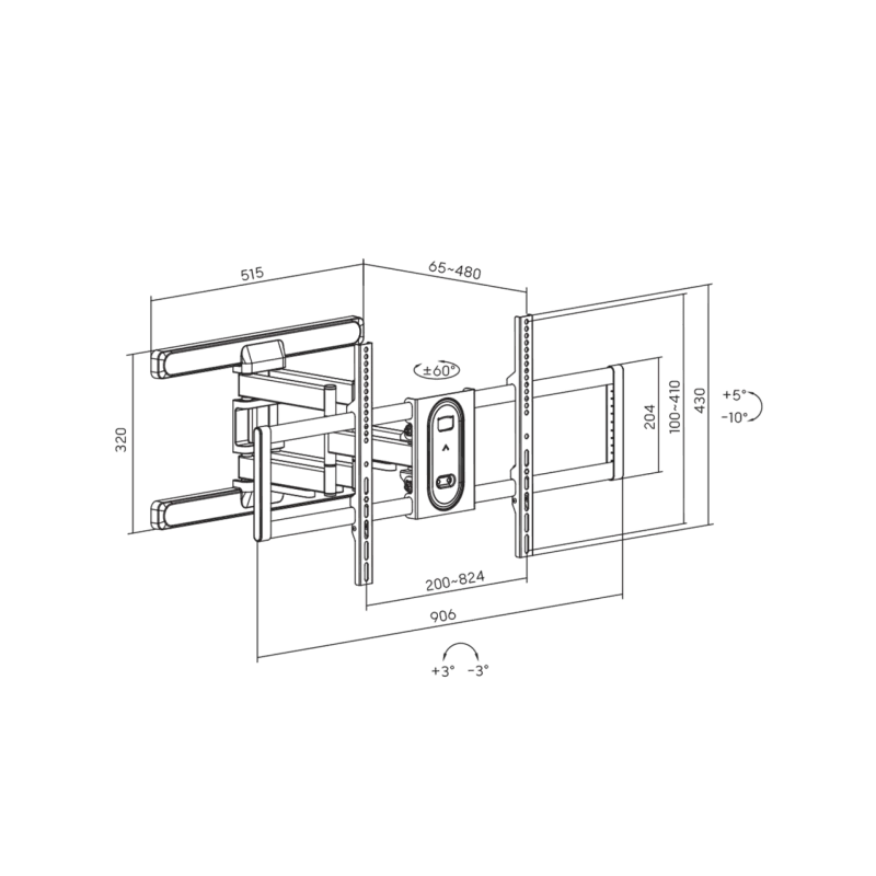 Support Mural SBOX PLB-8148 (43-100/60KG) - photo 4