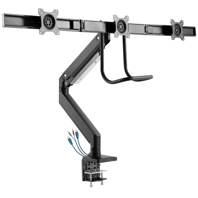 Support pour 3 écran de bureau White Shark GMS-3203 Rhamses III / 17"-27