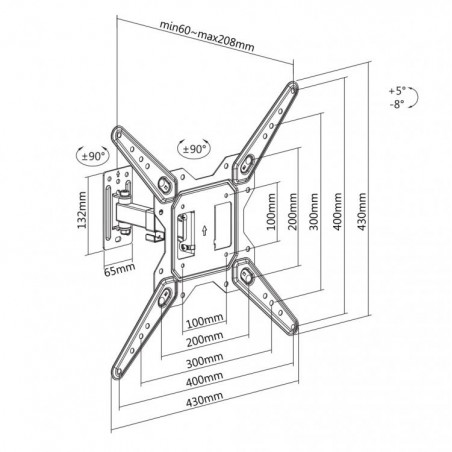 Support pour téléviseurs Sbox LCD-441 - 23"-55" - photo 11