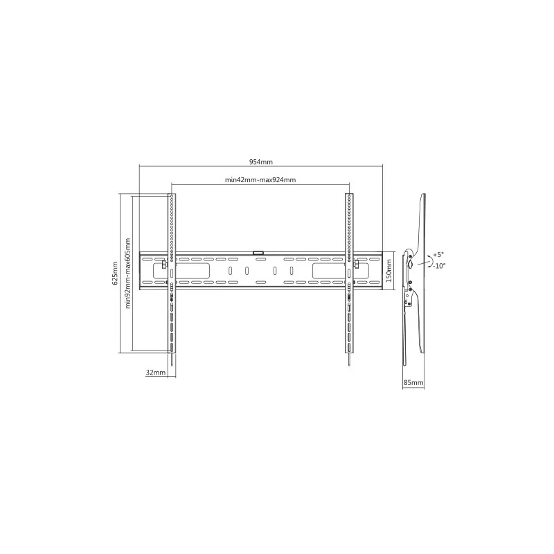 Support pour Téléviseurs Sbox PLB-4269T / 60"-100" - photo 4