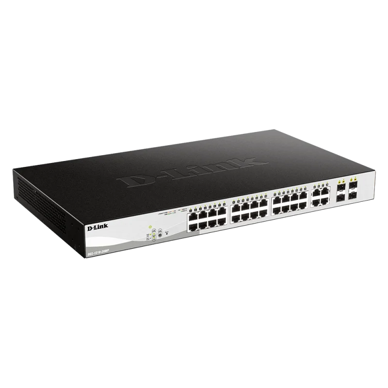 Switch 24 Port Gigabit Smart PoE + 4 PORTS GIGABIT/SFP
