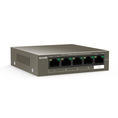 SWITCH DE BUREAU Tenda TEF1105P-4-63W  - 5 ports 10/100 Mbps avec PoE 4 ports - photo 7