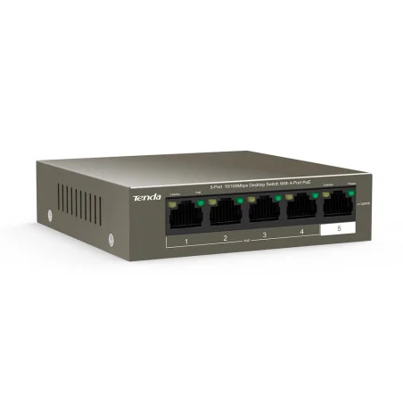 SWITCH DE BUREAU Tenda TEF1105P-4-63W  - 5 ports 10/100 Mbps avec PoE 4 ports - photo 7