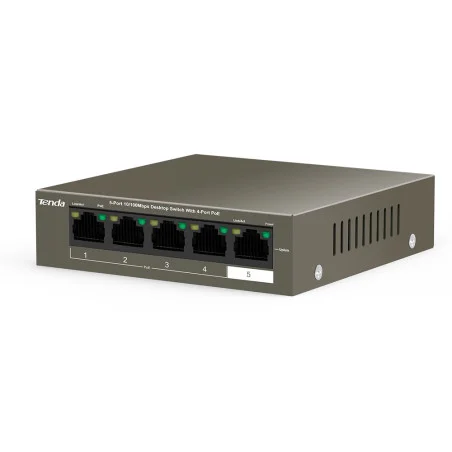 SWITCH DE BUREAU Tenda TEF1105P-4-63W  - 5 ports 10/100 Mbps avec PoE 4 ports - photo 9