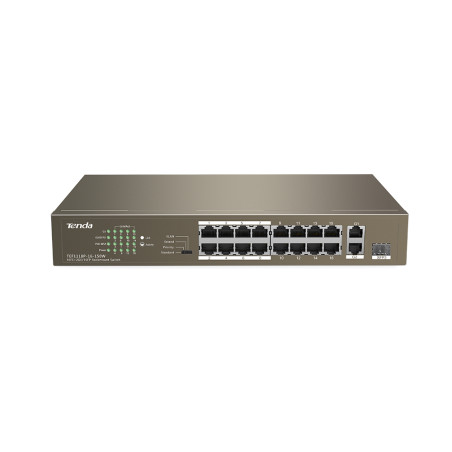 SWITCH DE BUREAU Tenda TEF1118P-16-150W / 16FE+2GE/1SFP - 16 ports PoE 10/100 Mbps - photo 6