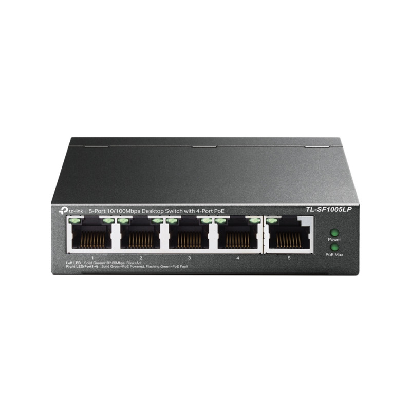 Switch de bureau TP-Link 5 ports 10/100 Mbps avec 4 ports PoE - TP-Link - photo 1