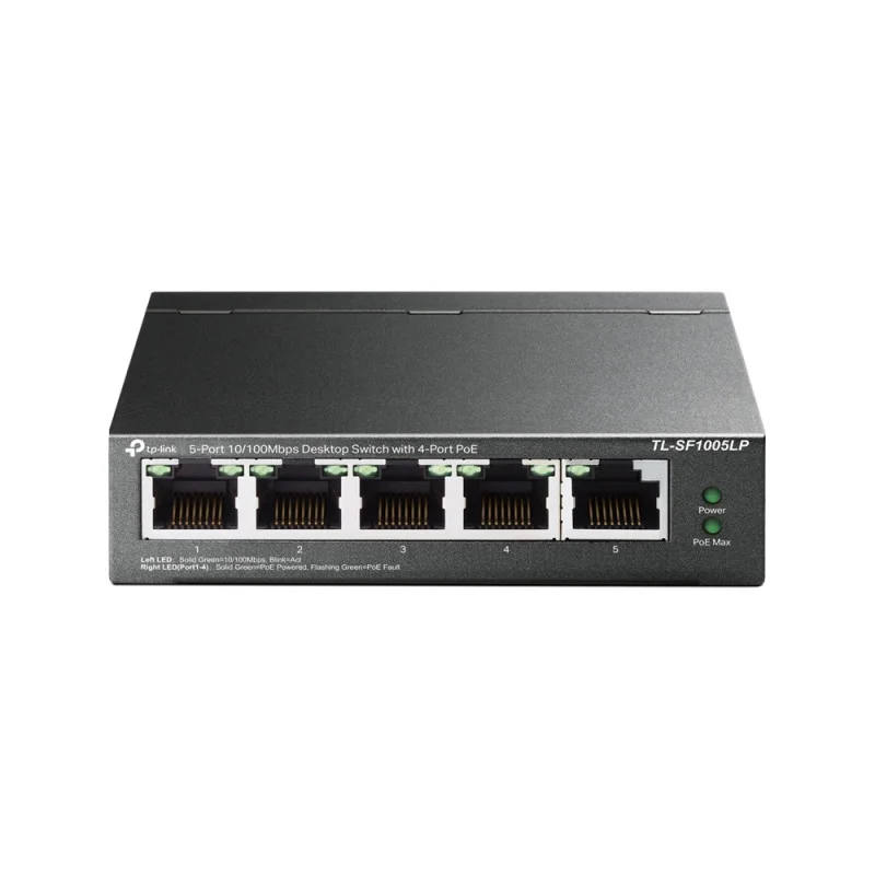 Switch de bureau TP-Link 5 ports 10/100 Mbps avec 4 ports PoE - TP-Link - photo 1