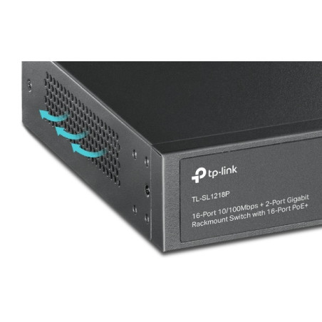 Switch TP-LINK 16 ports 10/100 Mbps + 2 ports Gigabit + 1 Ports SFP - TP-Link - photo 11