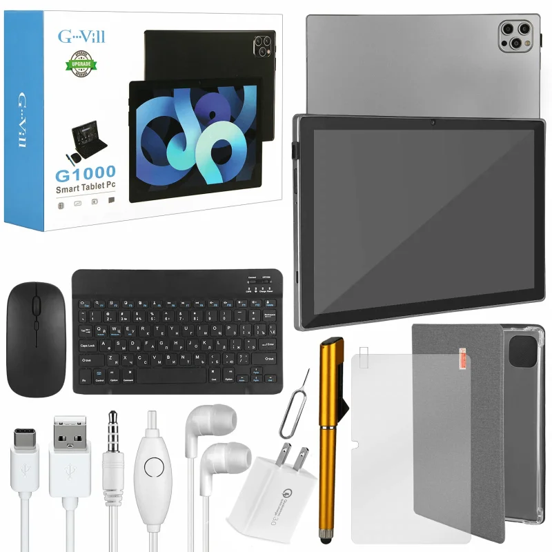 Tablette G-VILL G1000 WIFI 16G / 512G 10.1" KEYBORD-MICRO-SOURIS-ETUI-PEN / Gold - variant G-VILL-G1000-BK - photo 2