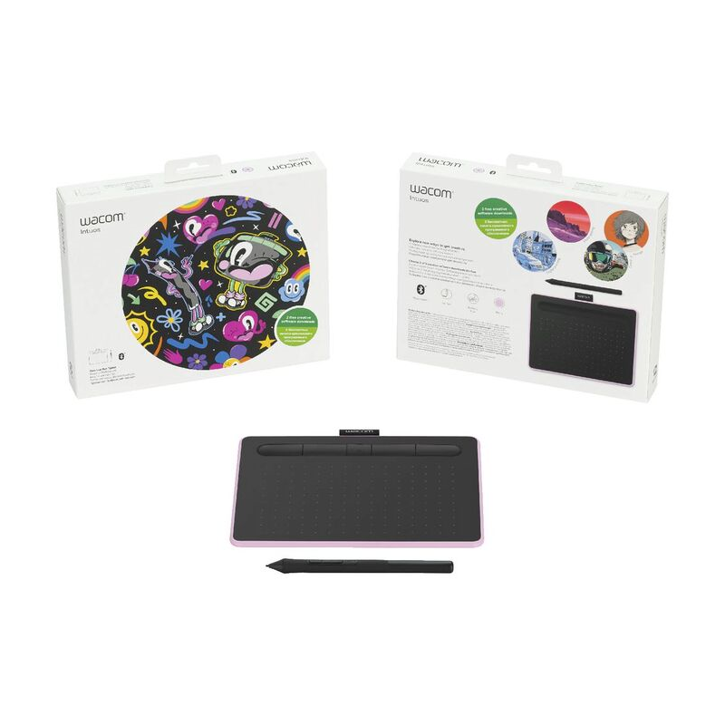 Tablette Graphique Bluetooth Sans Fil Intuos Wacom Moyen / Rose - photo 3