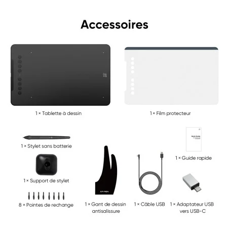 TABLETTE GRAPHIQUE XP-PEN DECO 01 V3 NOIR - photo 18