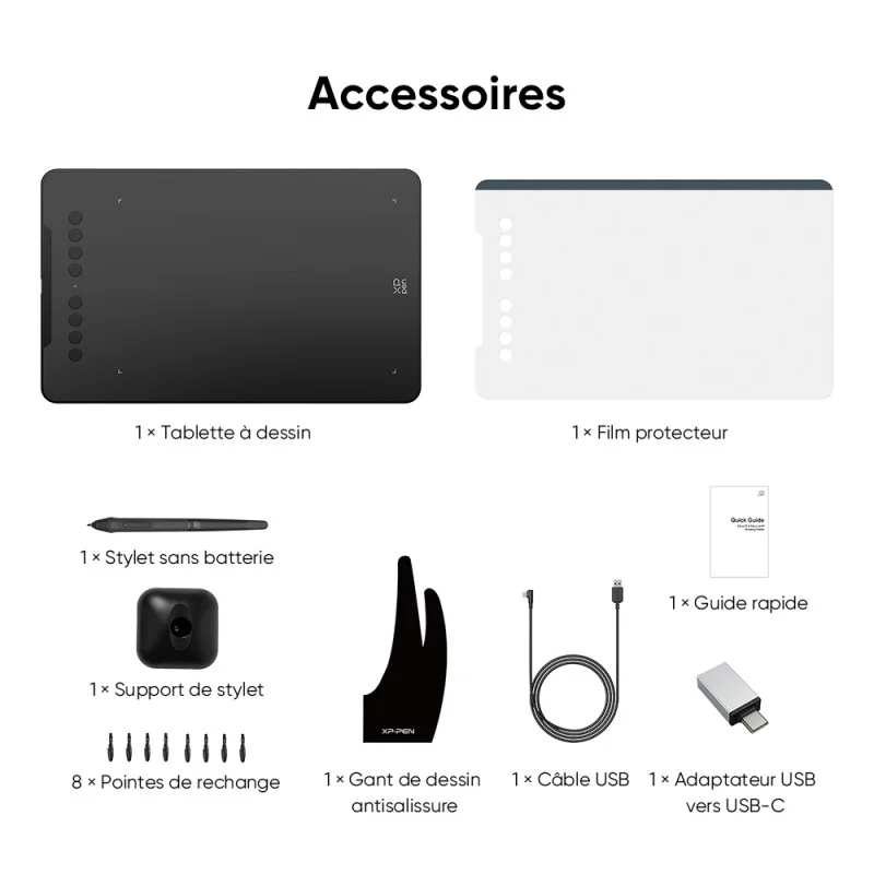 TABLETTE GRAPHIQUE XP-PEN DECO 01 V3 NOIR - photo 6