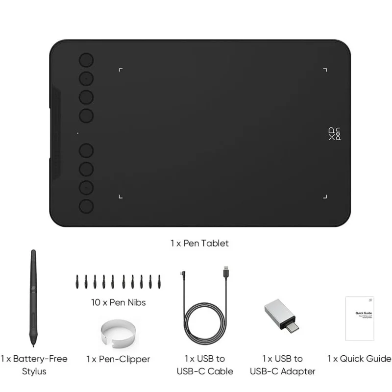 TABLETTE GRAPHIQUE XP-PEN DÉCO MINI 7 V2 - NOIR - photo 5