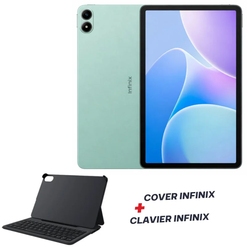 TABLETTE INFINIX XPAD 30E 6G / 128G LTE WIFI 11" / Vert Avec Cover + Clavier INFINIX
