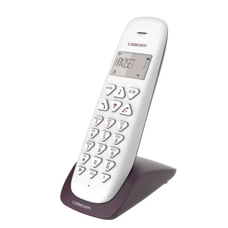 TELEPHONE FIXE SANS FIL LOGICOM VEGA 150 / AUBERGINE - photo 3