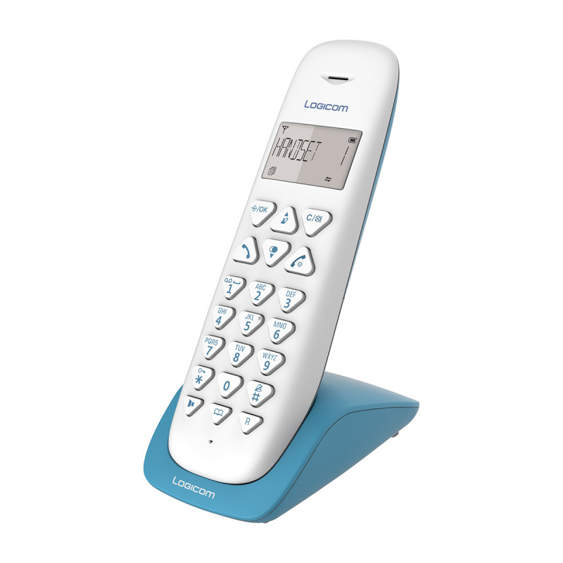 Téléphone Fixe Sans fil Logicom Vega 150 DECT / Turquoise