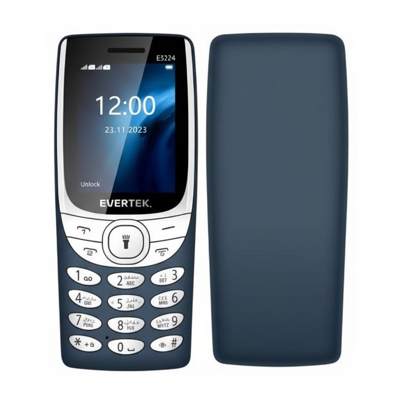 Téléphone Portable EVERTEK E3218 / Dark Blue