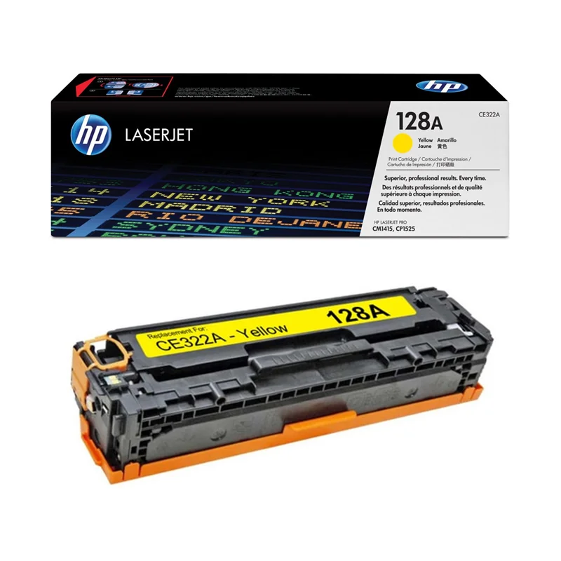 Toner Original Laserjet HP 128A Jaune