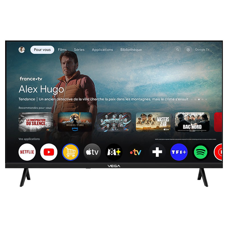 TV VEGA 43" QLED Full HD SMART GOOGLE TV / avec Récepteur intégré - variant F50F2QBG - photo 2