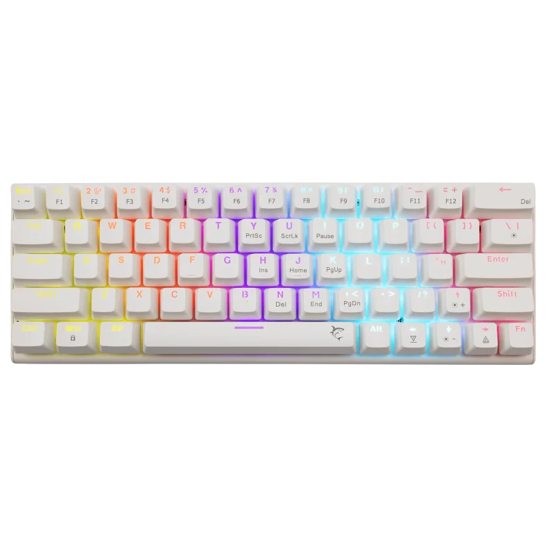White Shark KEYBOARD GK-002221V2 WAKIZASHI /WHITE-BLUE SWITCHES