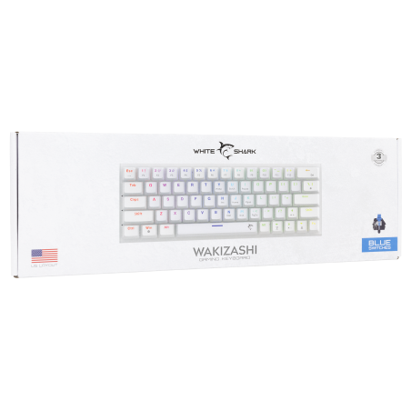 White Shark KEYBOARD GK-002221V2 WAKIZASHI /WHITE-BLUE SWITCHES - photo 9